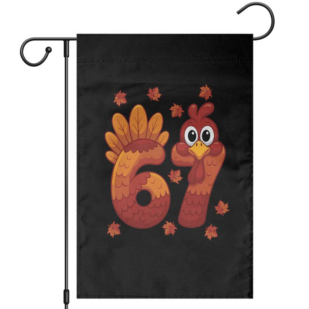 67 Thanksgiving Garden Flag Funny Turkey Thanksgiving Six Seven Meme - Wonder Print Shop