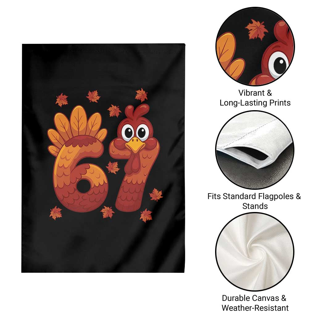 67 Thanksgiving Garden Flag Funny Turkey Thanksgiving Six Seven Meme - Wonder Print Shop