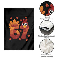 67 Thanksgiving Garden Flag Funny Turkey Thanksgiving Six Seven Meme - Wonder Print Shop
