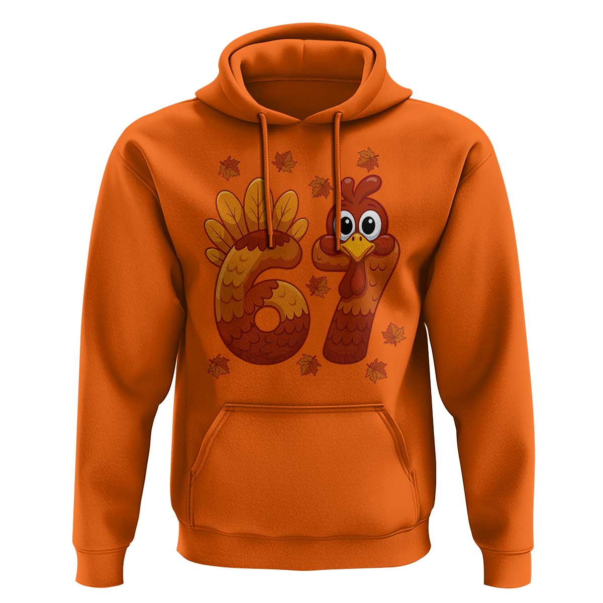 67 Thanksgiving Hoodie Funny Turkey Thanksgiving Six Seven Meme - Wonder Print Shop