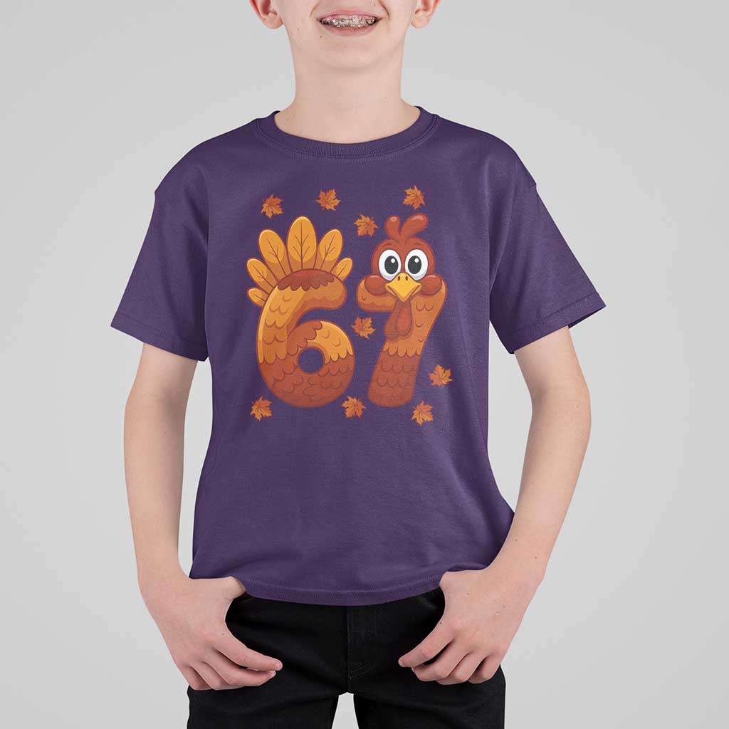 67 Thanksgiving T Shirt For Kid Funny Turkey Thanksgiving Six Seven Meme - Wonder Print Shop