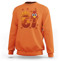 67 Thanksgiving Sweatshirt Funny Turkey Thanksgiving Six Seven Meme - Wonder Print Shop
