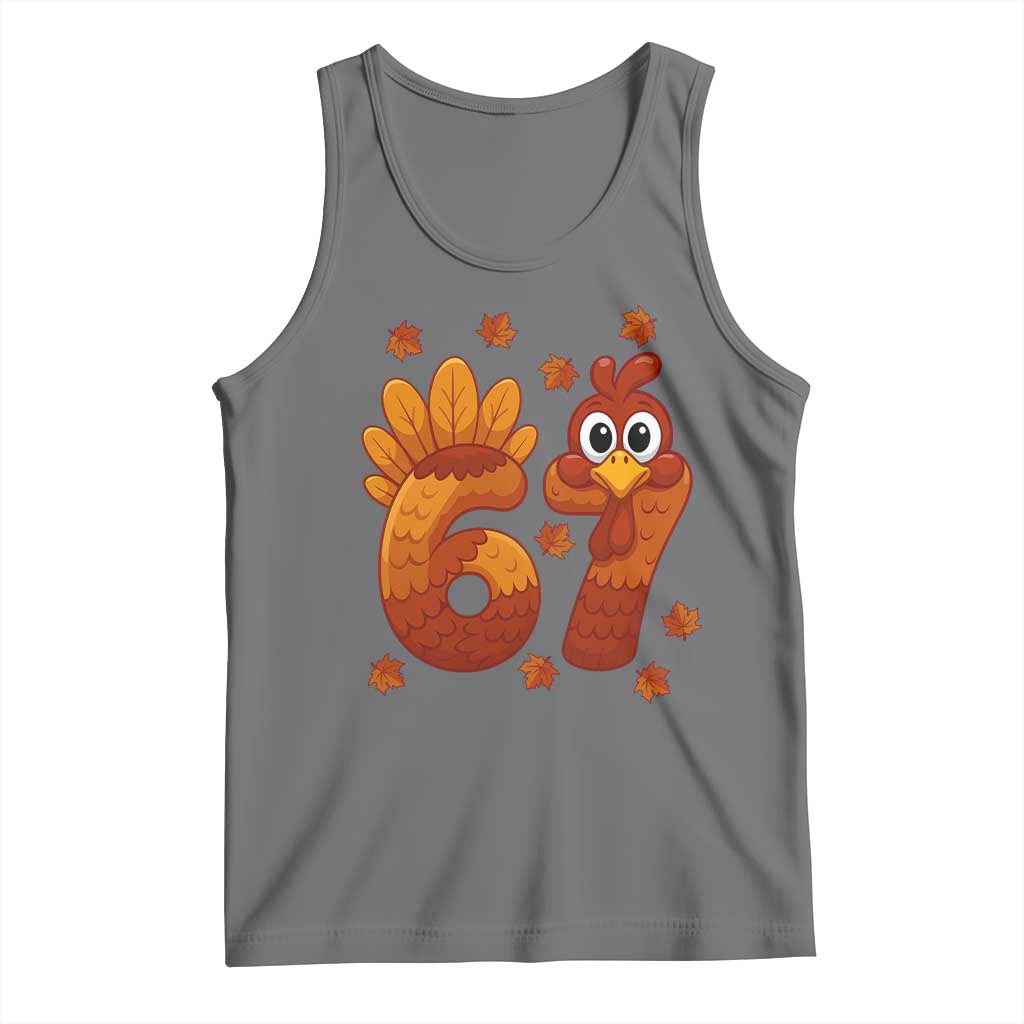67 Thanksgiving Tank Top Funny Turkey Thanksgiving Six Seven Meme - Wonder Print Shop