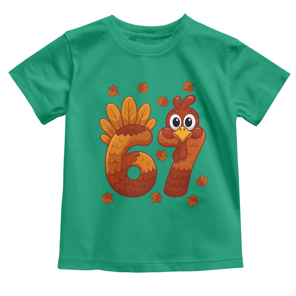 67 Thanksgiving Toddler T Shirt Funny Turkey Thanksgiving Six Seven Meme - Wonder Print Shop