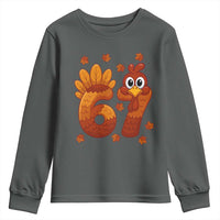 67 Thanksgiving Youth Sweatshirt Funny Turkey Thanksgiving Six Seven Meme - Wonder Print Shop