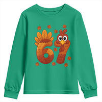 67 Thanksgiving Youth Sweatshirt Funny Turkey Thanksgiving Six Seven Meme - Wonder Print Shop