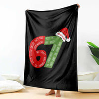 Personalized 67 Christmas Throw Blanket Custom Text Rizz Aura Farming Six Seven Meme Gen Alpha - Wonder Print Shop