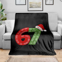 Personalized 67 Christmas Throw Blanket Custom Text Rizz Aura Farming Six Seven Meme Gen Alpha - Wonder Print Shop