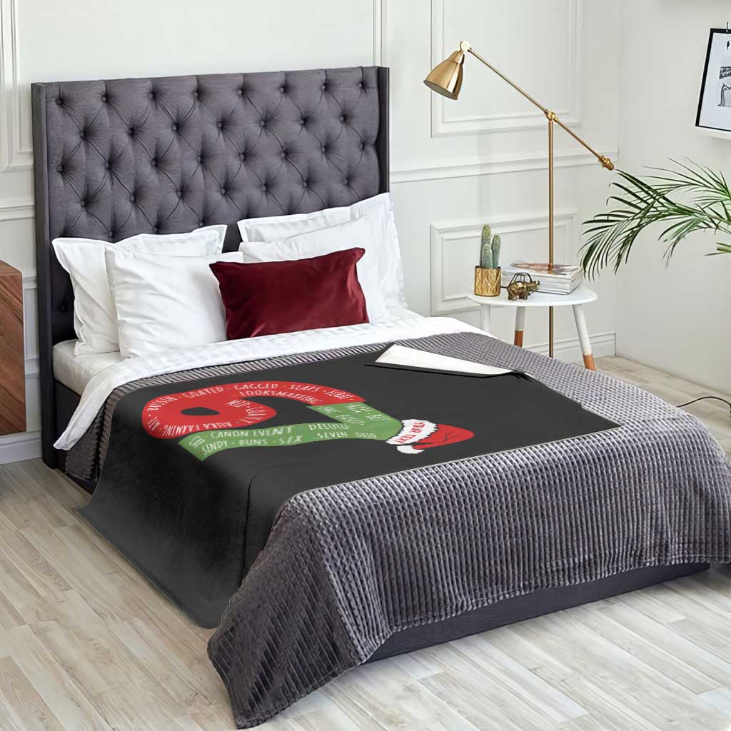 Personalized 67 Christmas Throw Blanket Custom Text Rizz Aura Farming Six Seven Meme Gen Alpha - Wonder Print Shop