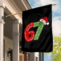 Personalized 67 Christmas Garden Flag Custom Text Rizz Aura Farming Six Seven Meme Gen Alpha - Wonder Print Shop