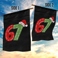 Personalized 67 Christmas Garden Flag Custom Text Rizz Aura Farming Six Seven Meme Gen Alpha - Wonder Print Shop