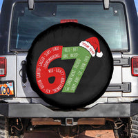 Personalized 67 Christmas Spare Tire Cover Custom Text Rizz Aura Farming Six Seven Meme Gen Alpha - Wonder Print Shop