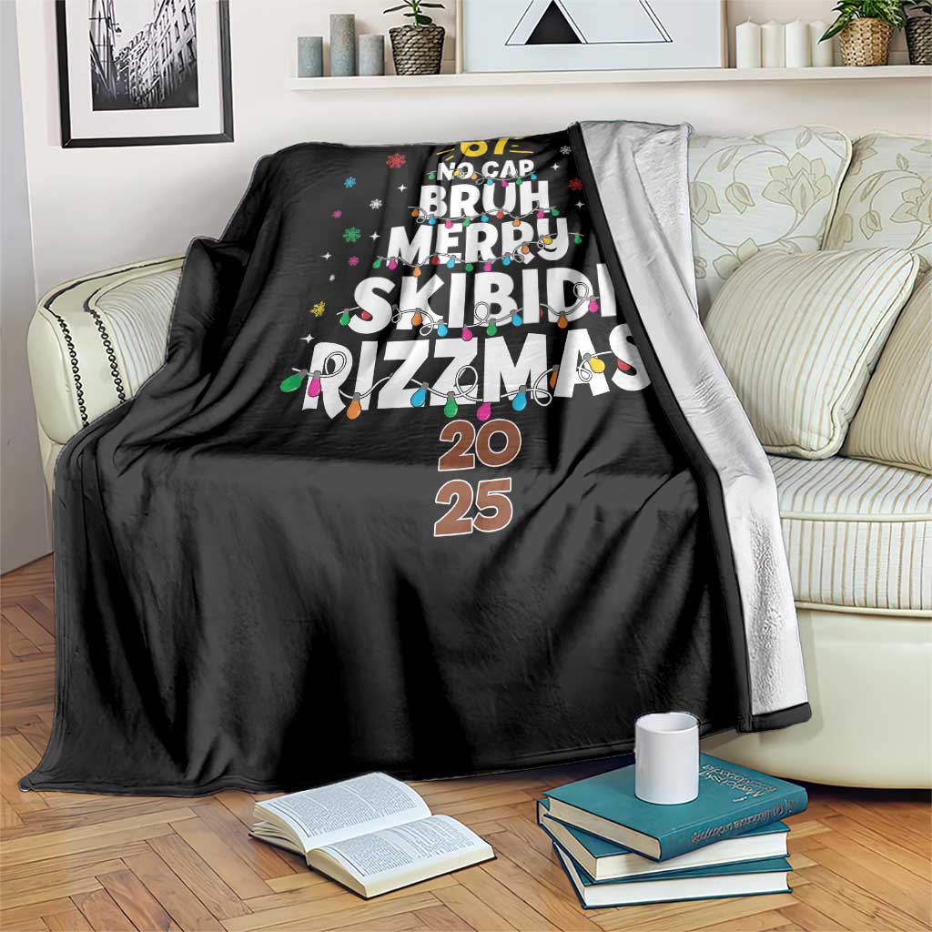Funny Christmas Six Seven Meme Throw Blanket 67 No Cap Bruh Merry Skibidi Rizzmas 2025 - Wonder Print Shop