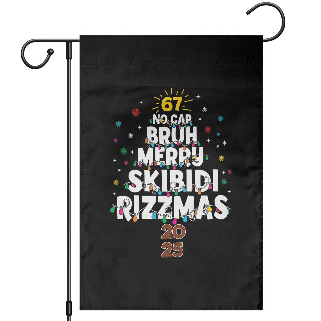 Funny Christmas Six Seven Meme Garden Flag 67 No Cap Bruh Merry Skibidi Rizzmas 2025 - Wonder Print Shop