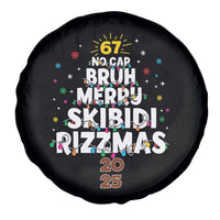Funny Christmas Six Seven Meme Spare Tire Cover 67 No Cap Bruh Merry Skibidi Rizzmas 2025 - Wonder Print Shop
