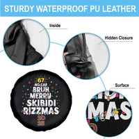 Funny Christmas Six Seven Meme Spare Tire Cover 67 No Cap Bruh Merry Skibidi Rizzmas 2025 - Wonder Print Shop