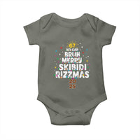 Funny Christmas Six Seven Meme Baby Onesie 67 No Cap Bruh Merry Skibidi Rizzmas 2025 - Wonder Print Shop