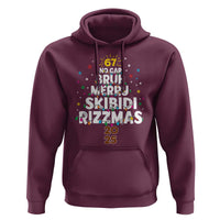 Funny Christmas Six Seven Meme Hoodie 67 No Cap Bruh Merry Skibidi Rizzmas 2025 - Wonder Print Shop