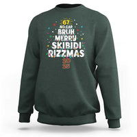 Funny Christmas Six Seven Meme Sweatshirt 67 No Cap Bruh Merry Skibidi Rizzmas 2025 - Wonder Print Shop