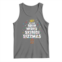 Funny Christmas Six Seven Meme Tank Top 67 No Cap Bruh Merry Skibidi Rizzmas 2025 - Wonder Print Shop