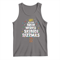 Funny Christmas Six Seven Meme Tank Top 67 No Cap Bruh Merry Skibidi Rizzmas 2025 - Wonder Print Shop