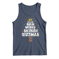 Funny Christmas Six Seven Meme Tank Top 67 No Cap Bruh Merry Skibidi Rizzmas 2025 - Wonder Print Shop