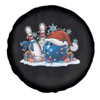 Funny Christmas Bowling Santa Hat Xmas Bowler Spare Tire Cover - Wonder Print Shop