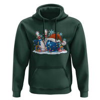 Funny Christmas Bowling Santa Hat Xmas Bowler Hoodie - Wonder Print Shop