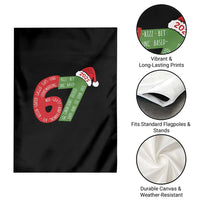 Funny 67 Christmas Garden Flag Rizz Aura Farming Bussin Six Seven Meme Gen Alpha - Wonder Print Shop