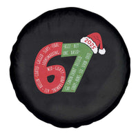 Funny 67 Christmas Spare Tire Cover Rizz Aura Farming Bussin Six Seven Meme Gen Alpha - Wonder Print Shop