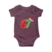 Funny 67 Christmas Baby Onesie Rizz Aura Farming Bussin Six Seven Meme Gen Alpha - Wonder Print Shop