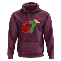 Funny 67 Christmas Hoodie Rizz Aura Farming Bussin Six Seven Meme Gen Alpha - Wonder Print Shop