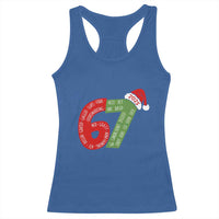 Funny 67 Christmas Racerback Tank Top Rizz Aura Farming Bussin Six Seven Meme Gen Alpha - Wonder Print Shop