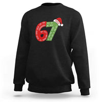 Funny 67 Christmas Sweatshirt Rizz Aura Farming Bussin Six Seven Meme Gen Alpha - Wonder Print Shop