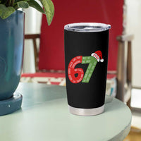 Funny 67 Christmas Tumbler Cup Rizz Aura Farming Bussin Six Seven Meme Gen Alpha - Wonder Print Shop