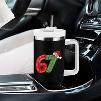 Funny 67 Christmas Tumbler With Handle Rizz Aura Farming Bussin Six Seven Meme Gen Alpha - Wonder Print Shop