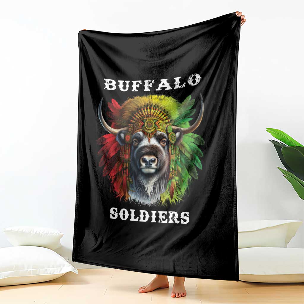 Buffalo Soldiers Throw Blanket African American Heros Black History Month - Wonder Print Shop