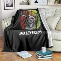 Buffalo Soldiers Throw Blanket African American Heros Black History Month - Wonder Print Shop
