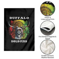 Buffalo Soldiers Garden Flag African American Heros Black History Month - Wonder Print Shop