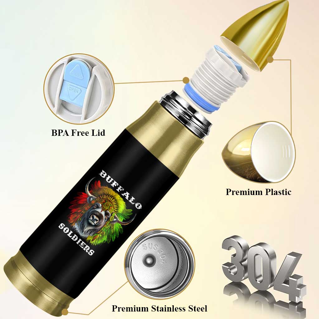 Buffalo Soldiers Bullet Tumbler African American Heros Black History Month - Wonder Print Shop