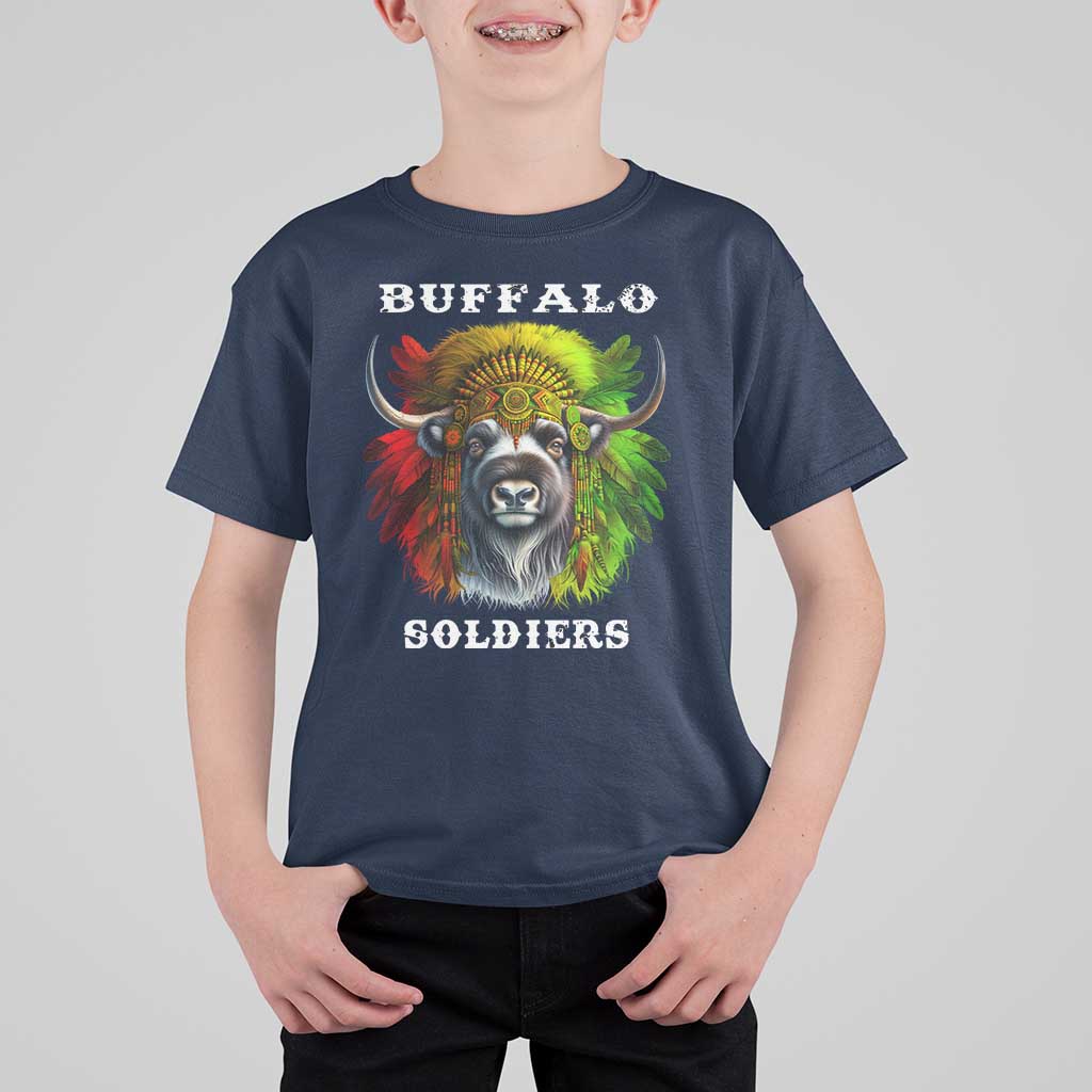 Buffalo Soldiers T Shirt For Kid African American Heros Black History Month