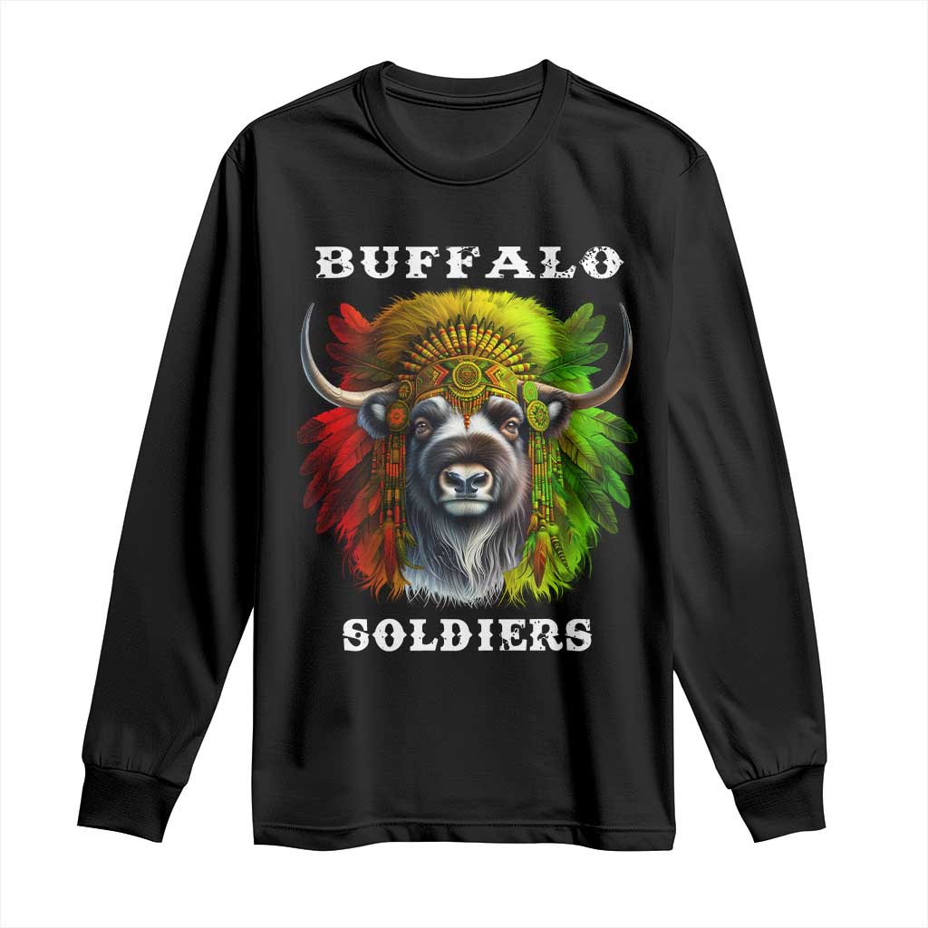 Buffalo Soldiers Long Sleeve Shirt African American Heros Black History Month