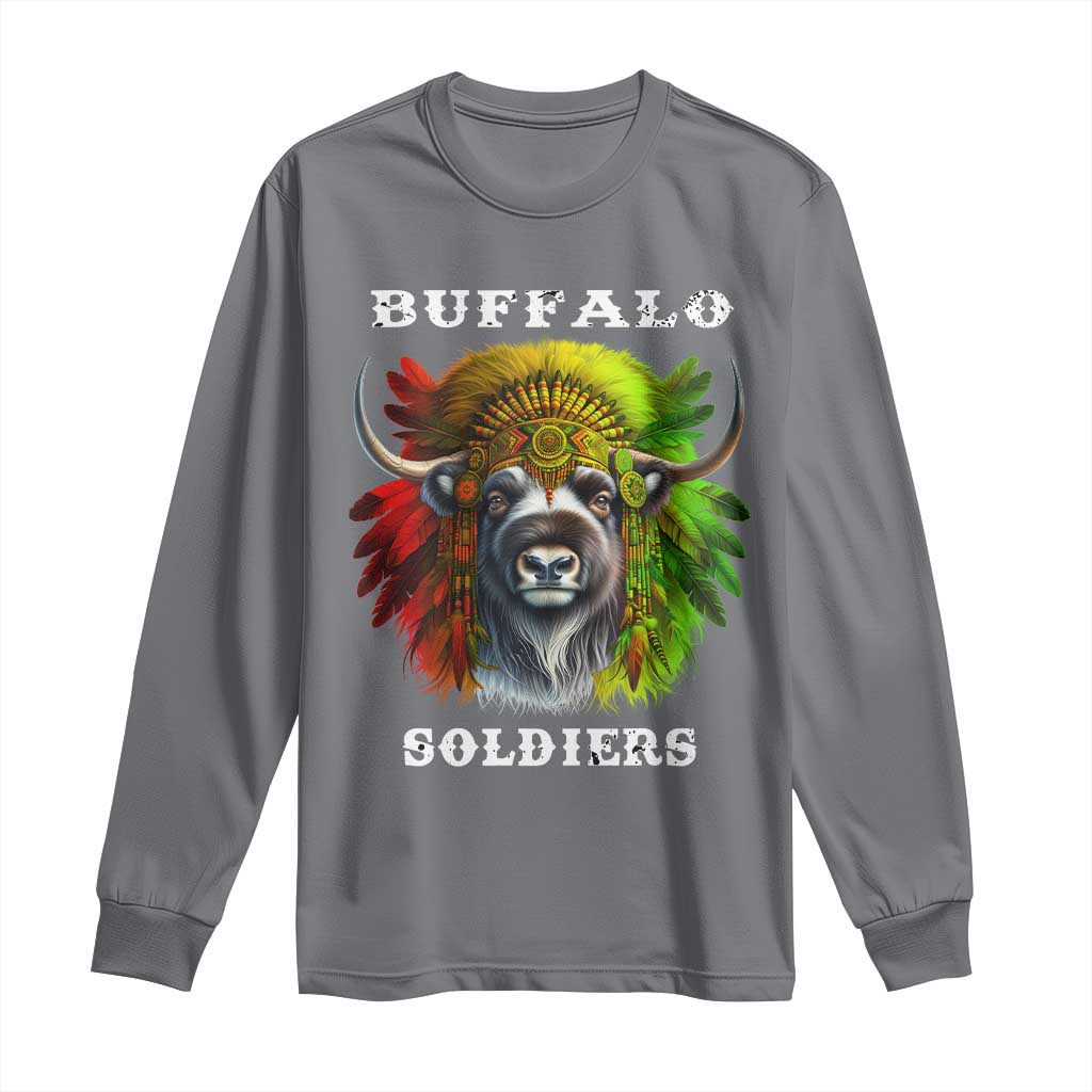 Buffalo Soldiers Long Sleeve Shirt African American Heros Black History Month