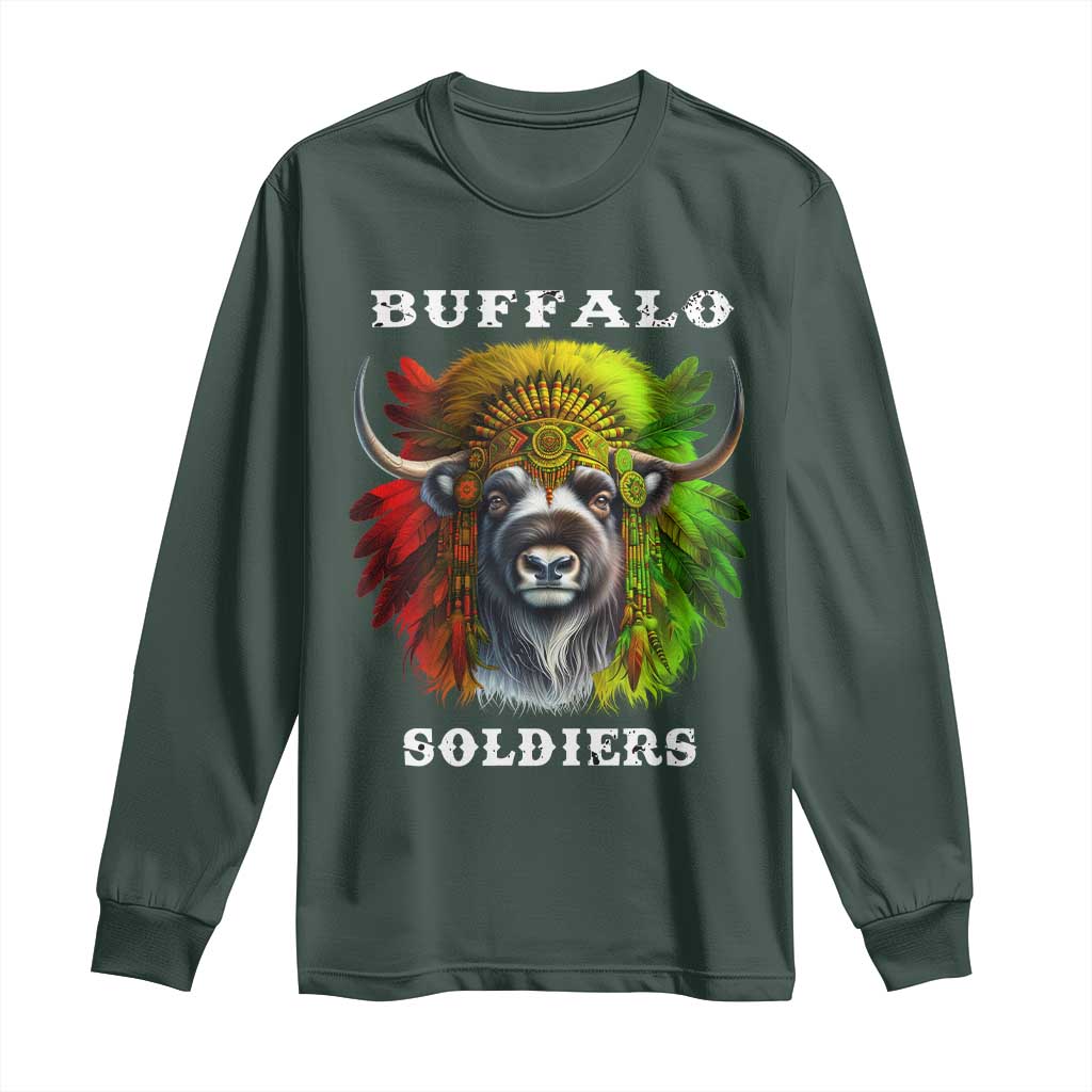 Buffalo Soldiers Long Sleeve Shirt African American Heros Black History Month