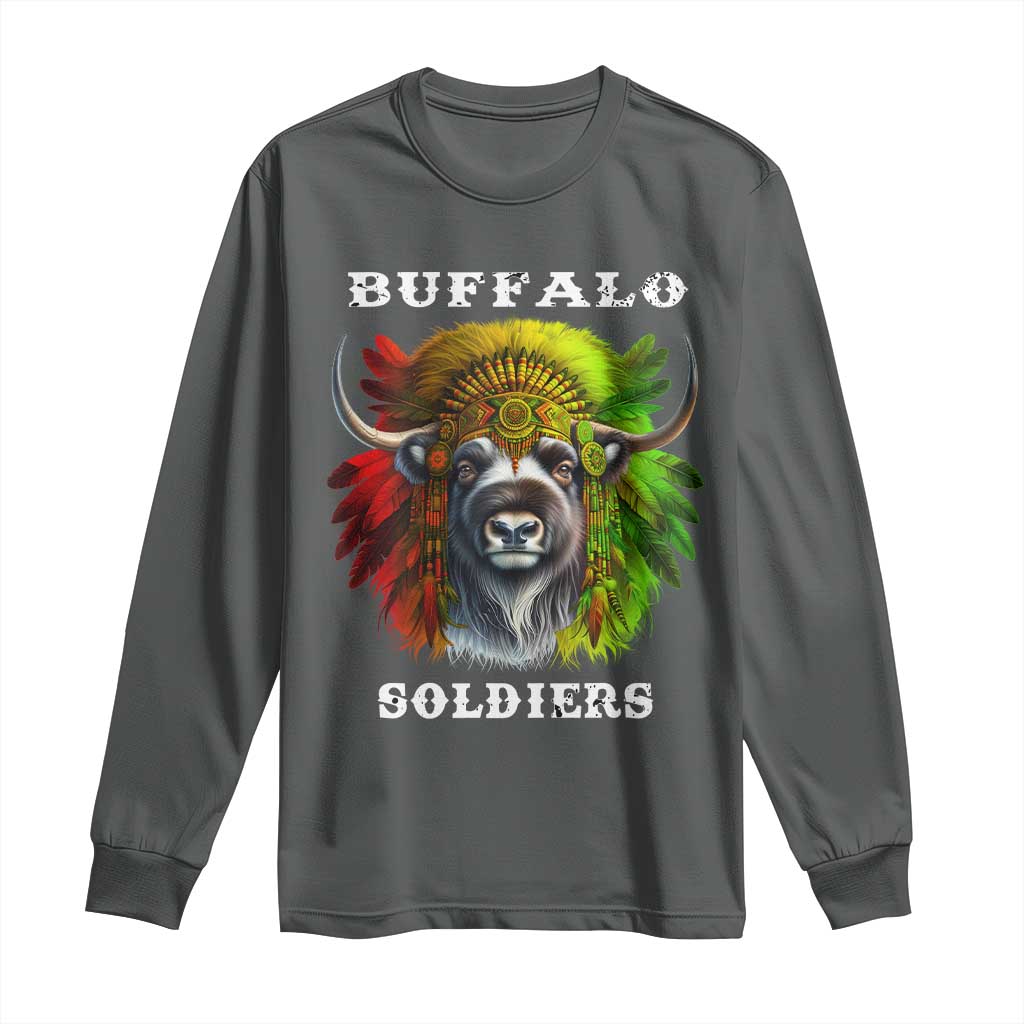 Buffalo Soldiers Long Sleeve Shirt African American Heros Black History Month