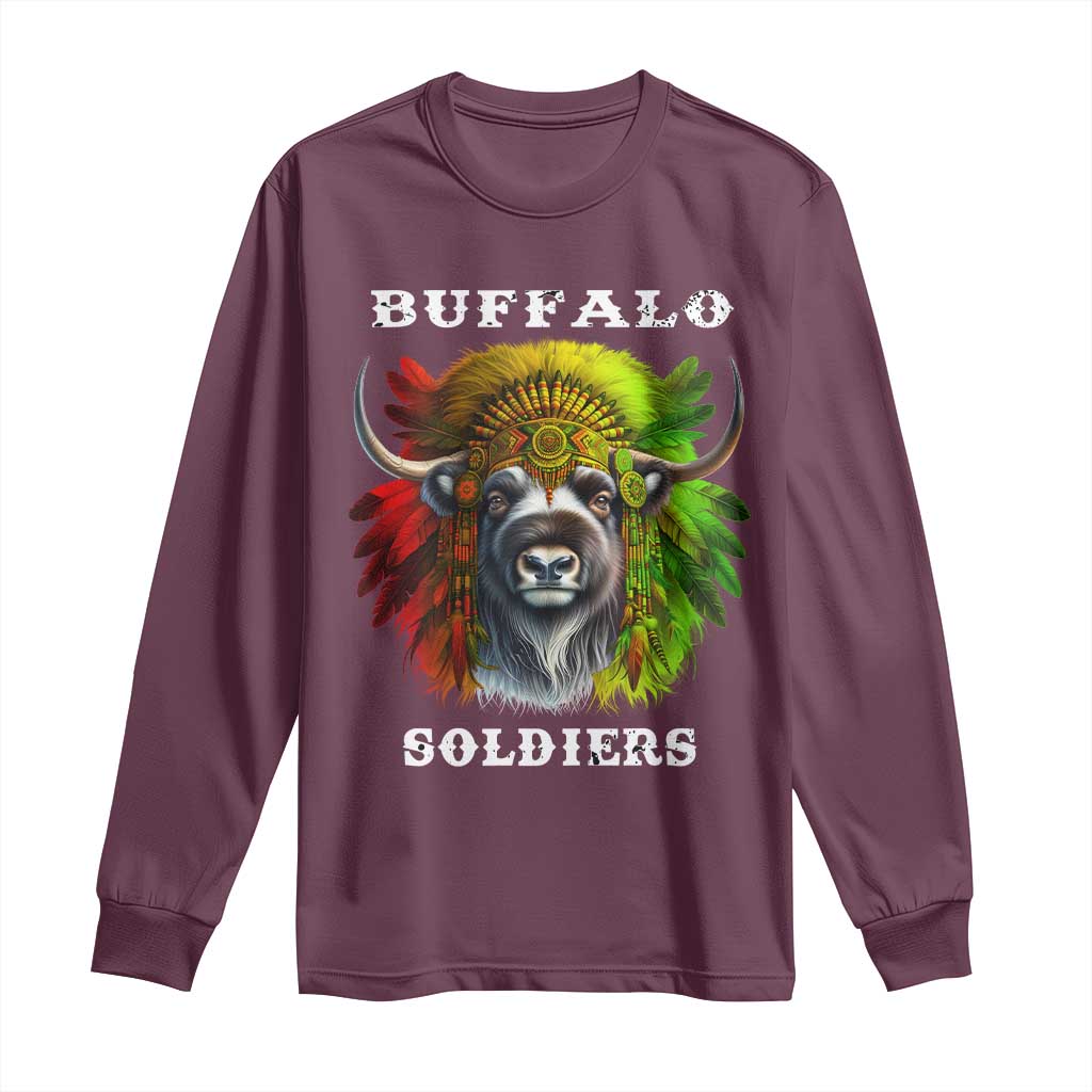 Buffalo Soldiers Long Sleeve Shirt African American Heros Black History Month