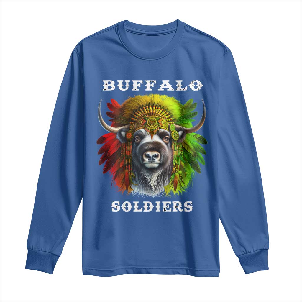 Buffalo Soldiers Long Sleeve Shirt African American Heros Black History Month