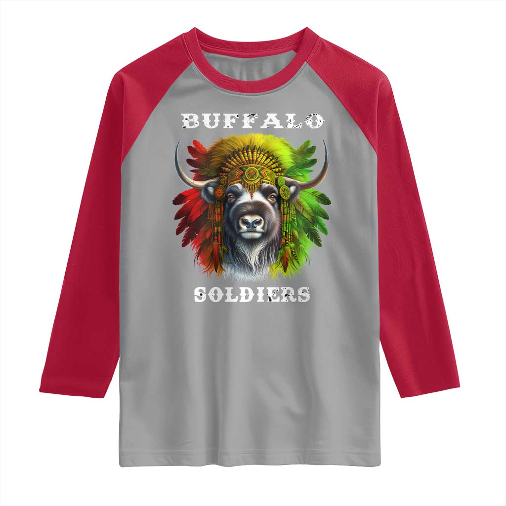 Buffalo Soldiers Raglan Shirt African American Heros Black History Month