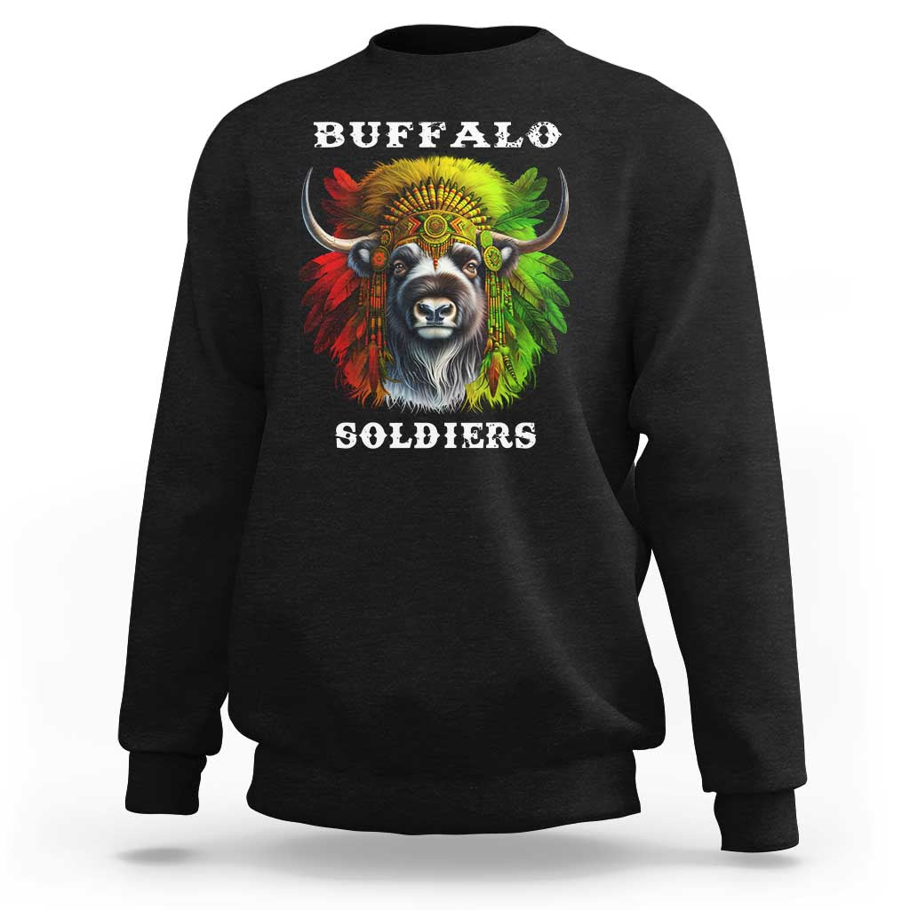 Buffalo Soldiers Sweatshirt African American Heros Black History Month