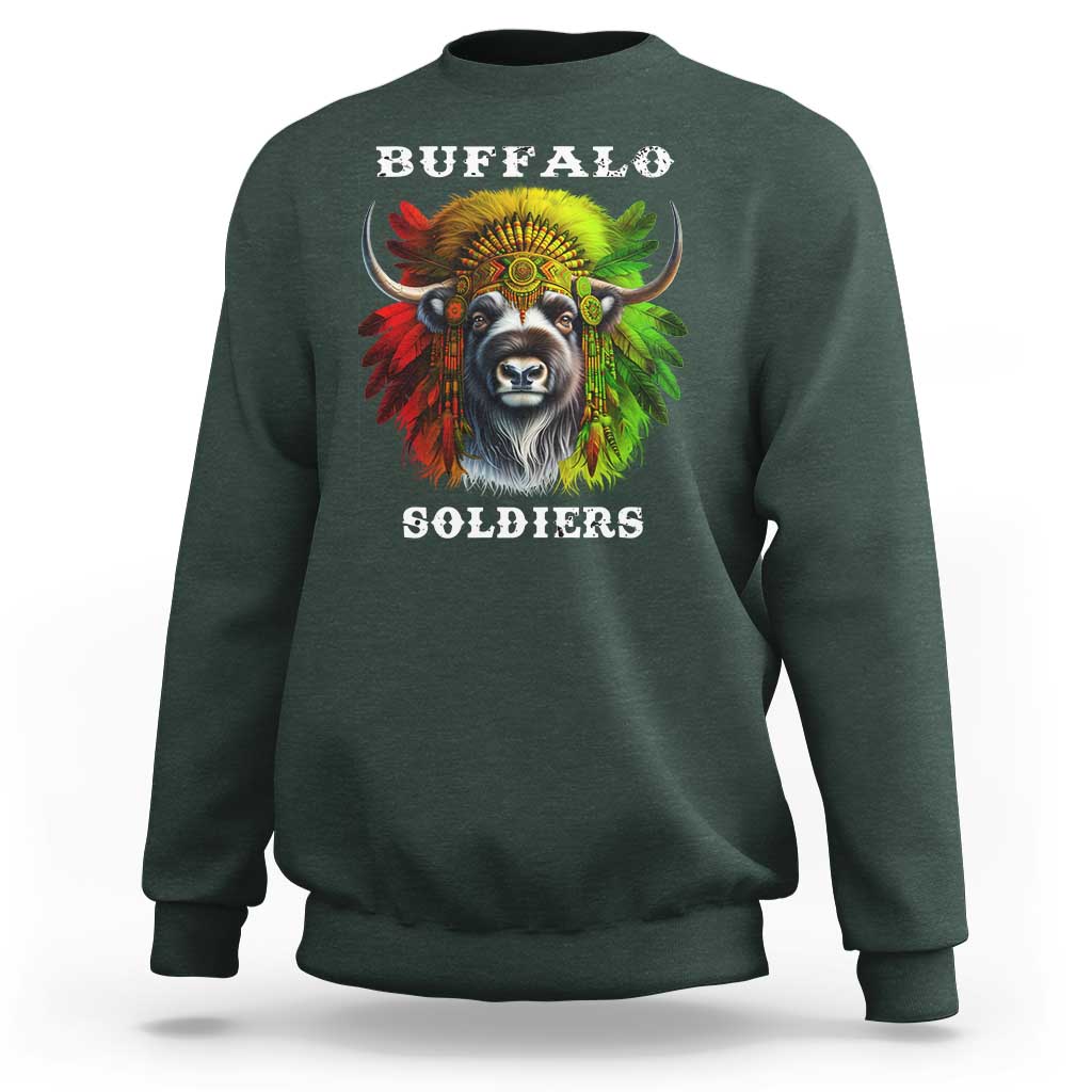 Buffalo Soldiers Sweatshirt African American Heros Black History Month